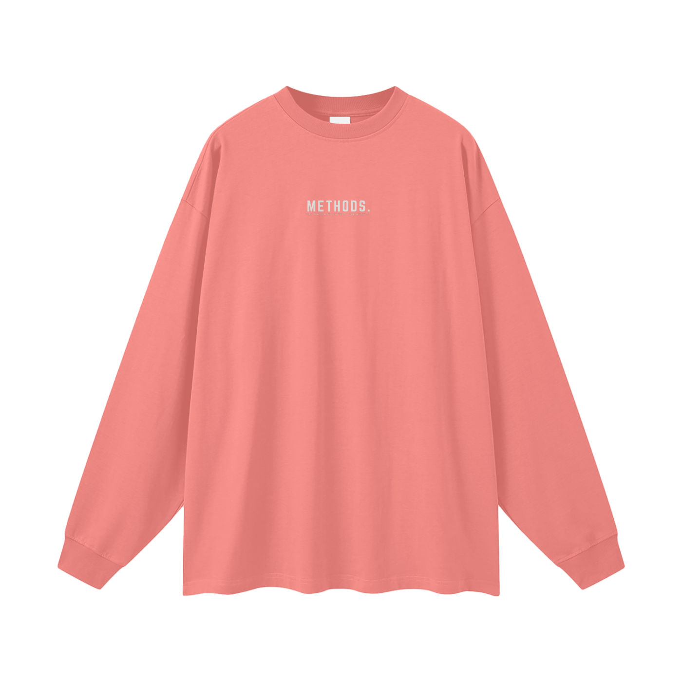 Streetwear Unisex 305G FOG 100% Cotton Long Sleeve Tee