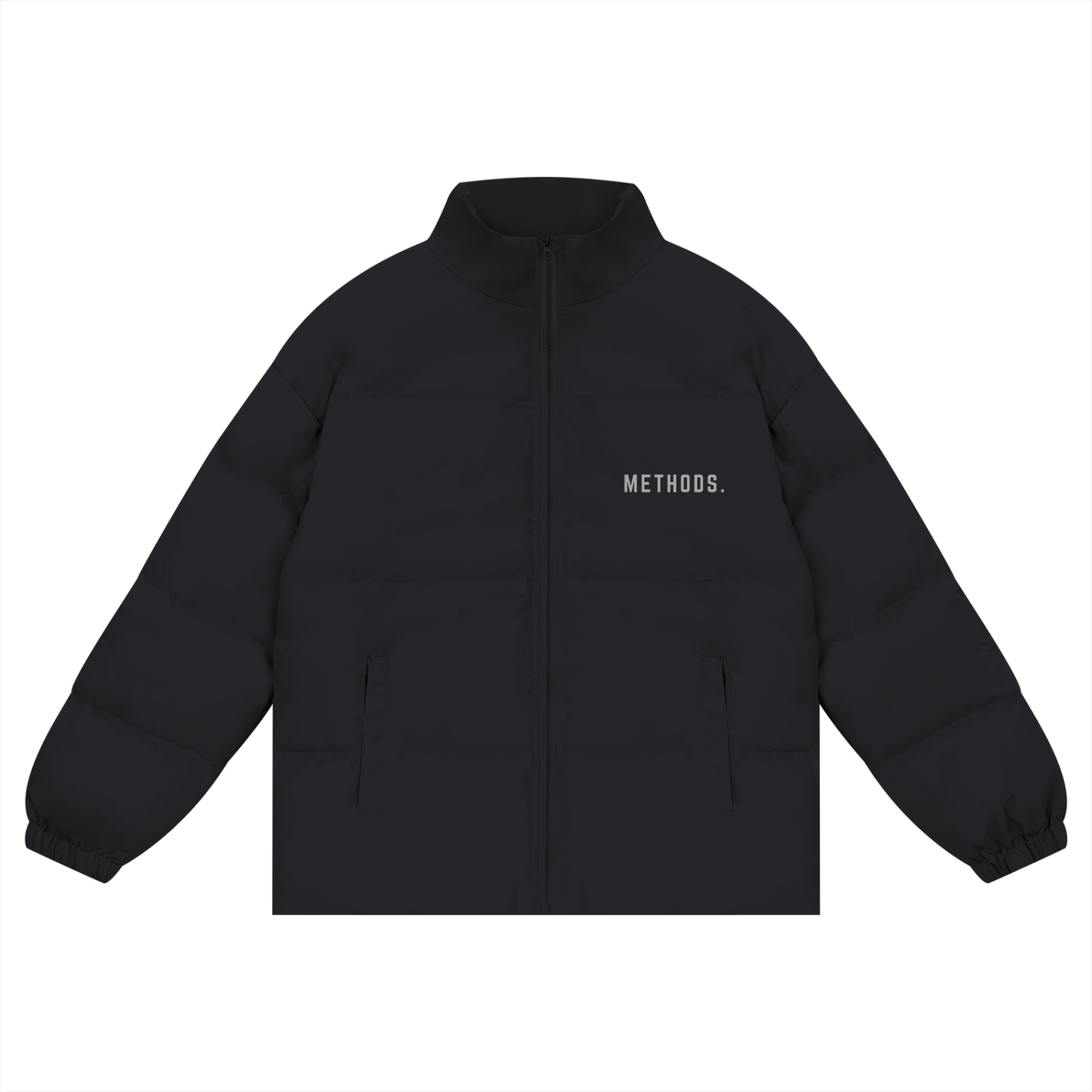 Unisex Zipper Puffer Coat