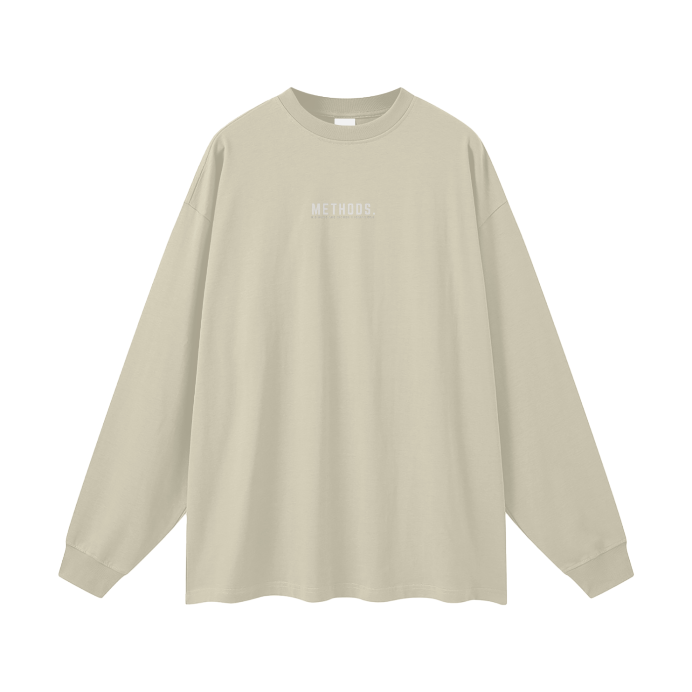 Streetwear Unisex 305G FOG 100% Cotton Long Sleeve Tee